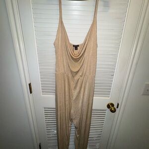 Champagne Thin Strap Jumpsuit